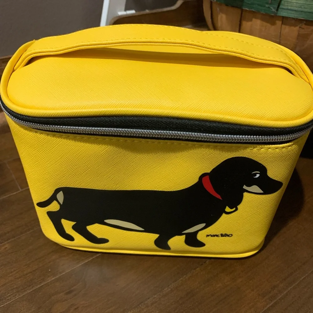 Marc Tetro Yellow Dachshund Bags Set EUC/NWT - Picture 2 of 7
